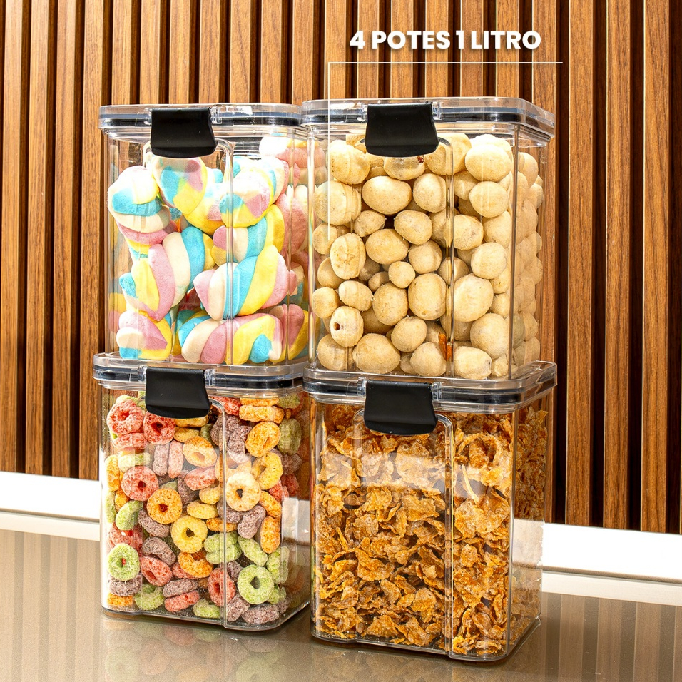 Kit Pote Hermético Zinova - PAGUE 1 LEVE 4