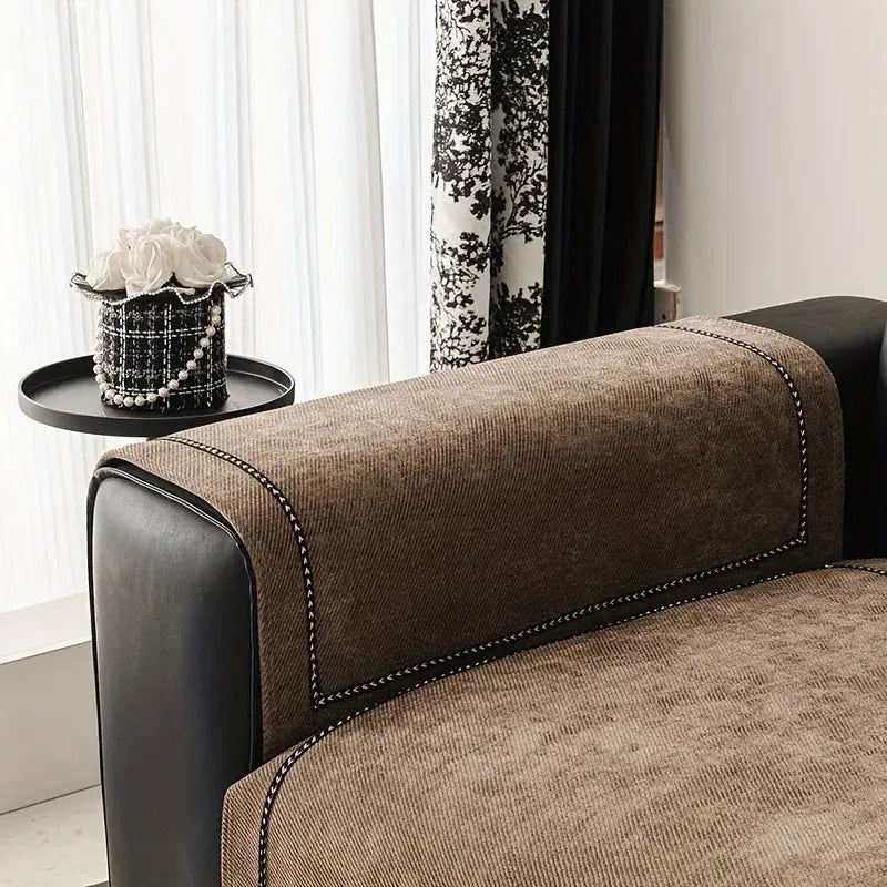 Capa de Sofá Chenille Antiderrapante Pet Friendly para Sala - Zinova