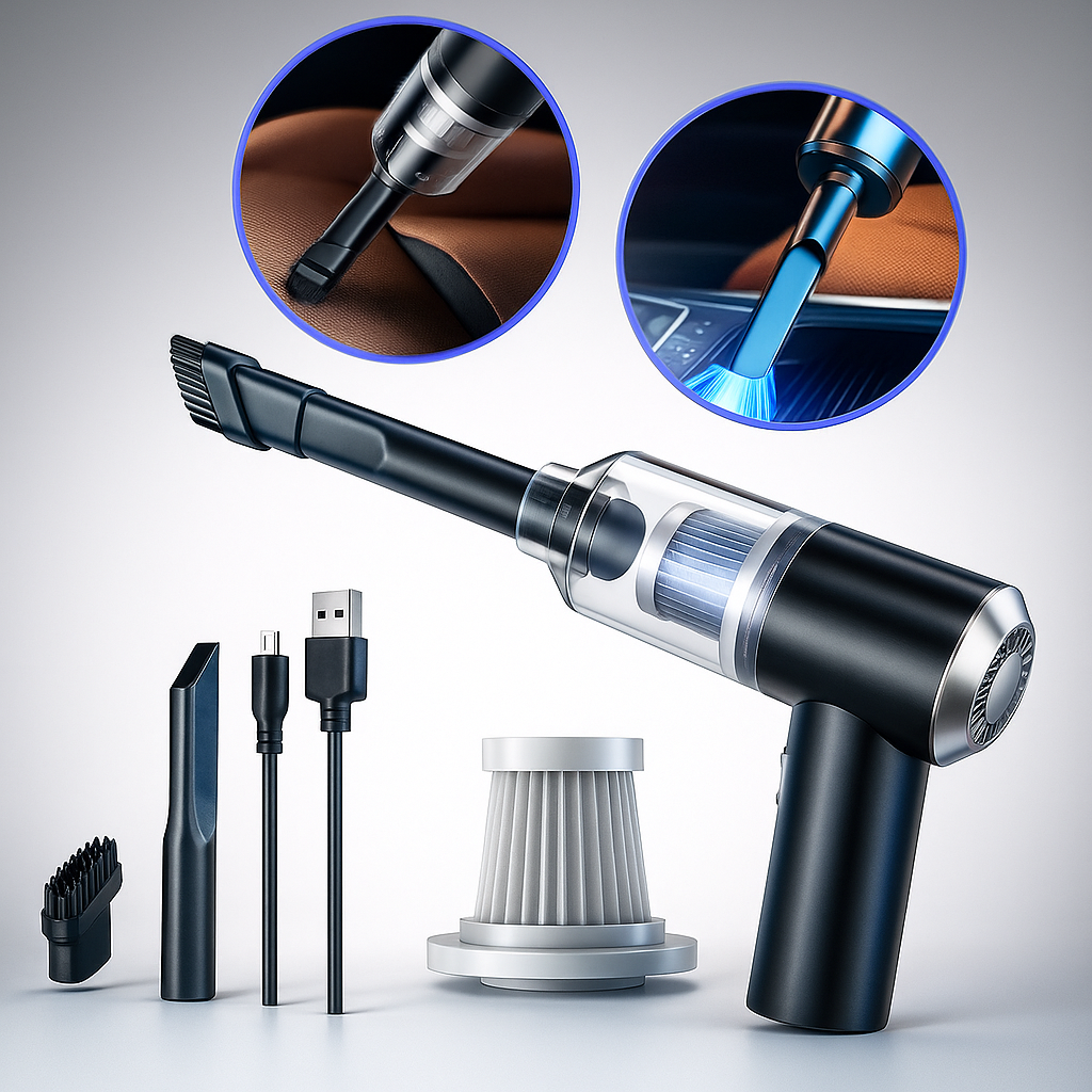 Aspirador de Pó Portátil AirClean + BRINDES EXCLUSIVOS