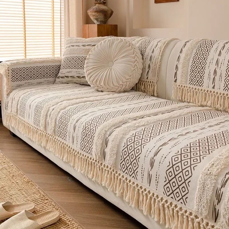 Capa de Sofá em Algodão e Linho 3D - Zinova