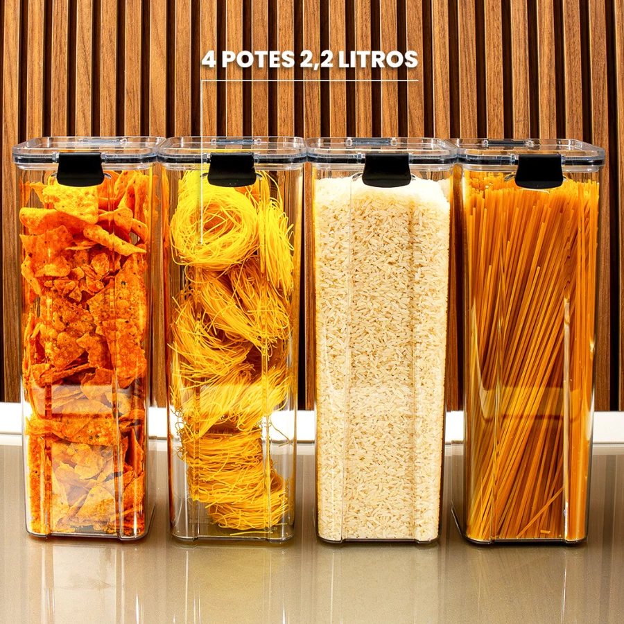 Kit Pote Hermético Zinova - PAGUE 1 LEVE 4