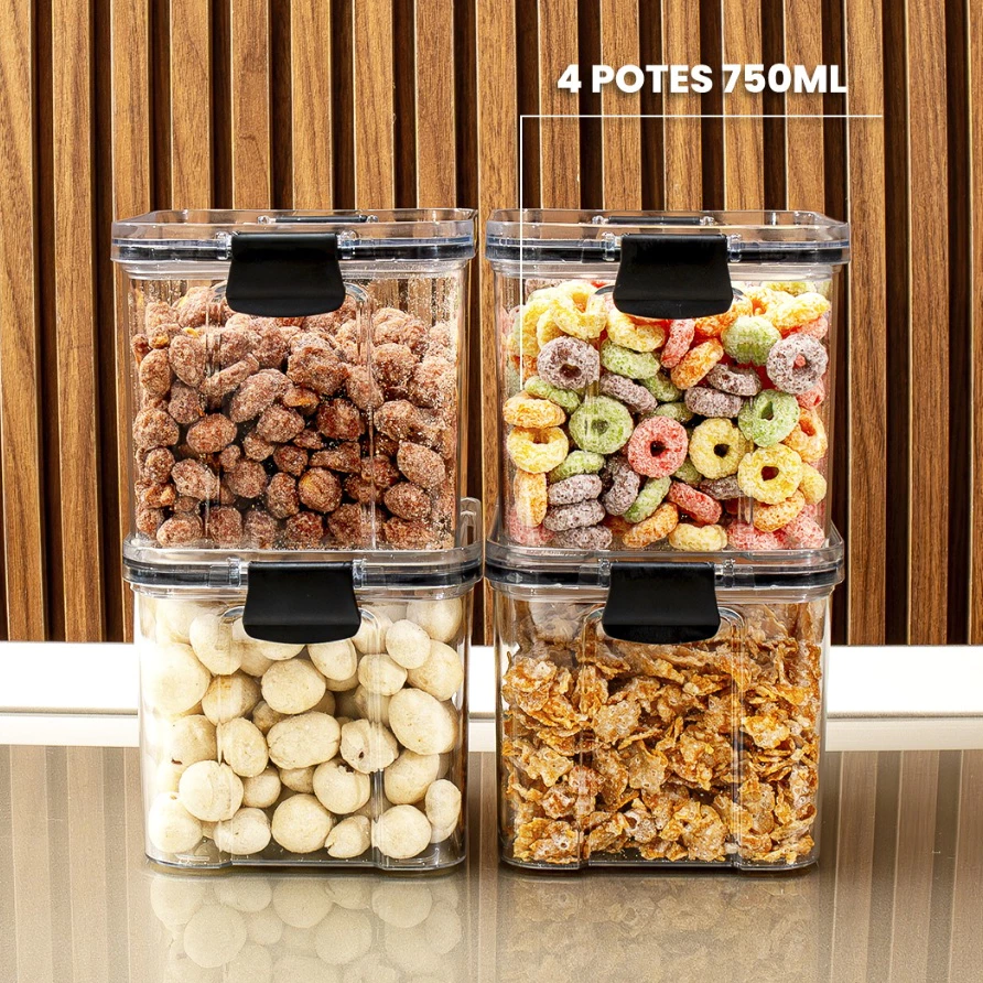 Kit Pote Hermético Zinova - PAGUE 1 LEVE 4