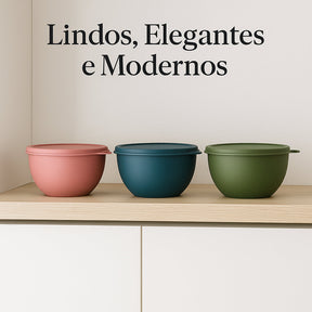 Kit 15 Potes Herméticos de Alimentos - Zinova