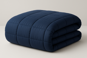 Edredom Casal Inverno Azul Marinho Matelassê