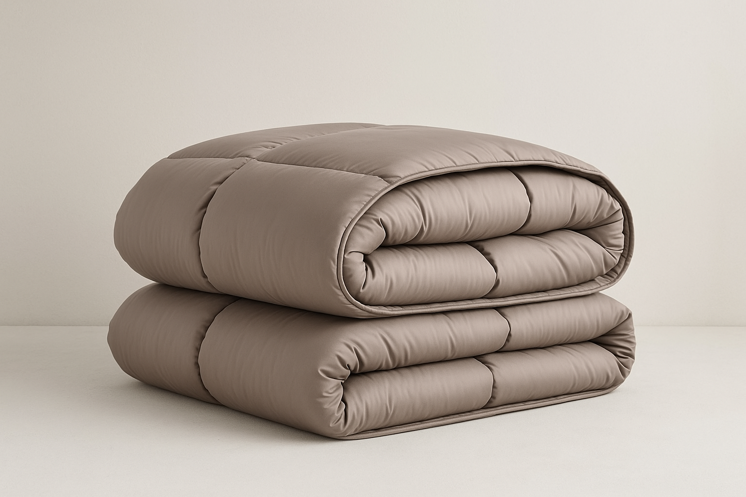 Edredom Premium Taupe - Pluma Sintética Luxo