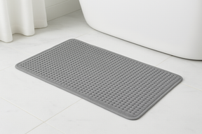 Tapete Banheiro Antiderrapante Cinza - 60x40cm Segurança