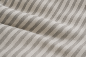 Jogo de Cama Queen Listrado Cinza e Branco - 4 Peças